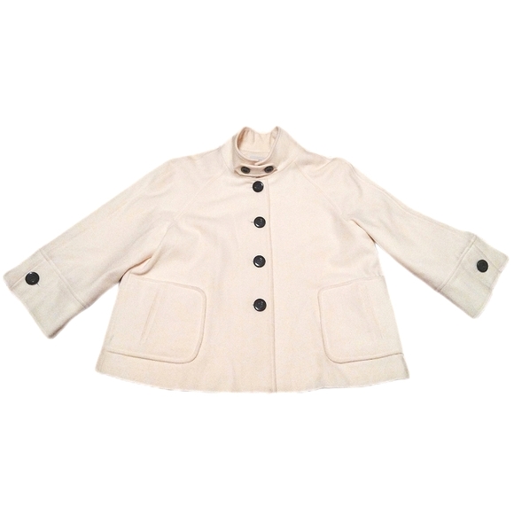 Elliott Lauren Jackets & Blazers - EUC Vintage Designer Cape, Winter White, Size 12